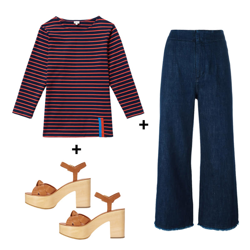 <a rel="nofollow noopener" href="http://rstyle.me/n/ci6wb5jduw" target="_blank" data-ylk="slk:The Classic, Kule, $118Breton stripes are eternally chic with high-waisted crop flares and pretty platforms.;elm:context_link;itc:0;sec:content-canvas" class="link ">The Classic, Kule, $118<p>Breton stripes are eternally chic with high-waisted crop flares and pretty platforms.</p> </a><a rel="nofollow noopener" href="http://rstyle.me/n/ci6wdrjduw" target="_blank" data-ylk="slk:Relaxed Cropped Jeans, Citizens of Humanity, $282Breton stripes are eternally chic with high-waisted crop flares and pretty platforms.;elm:context_link;itc:0;sec:content-canvas" class="link ">Relaxed Cropped Jeans, Citizens of Humanity, $282<p>Breton stripes are eternally chic with high-waisted crop flares and pretty platforms.</p> </a><a rel="nofollow noopener" href="http://rstyle.me/n/ci6wedjduw" target="_blank" data-ylk="slk:Elsa Platform Sandals, Loeffler Randall, $395Breton stripes are eternally chic with high-waisted crop flares and pretty platforms.;elm:context_link;itc:0;sec:content-canvas" class="link ">Elsa Platform Sandals, Loeffler Randall, $395<p>Breton stripes are eternally chic with high-waisted crop flares and pretty platforms.</p> </a>