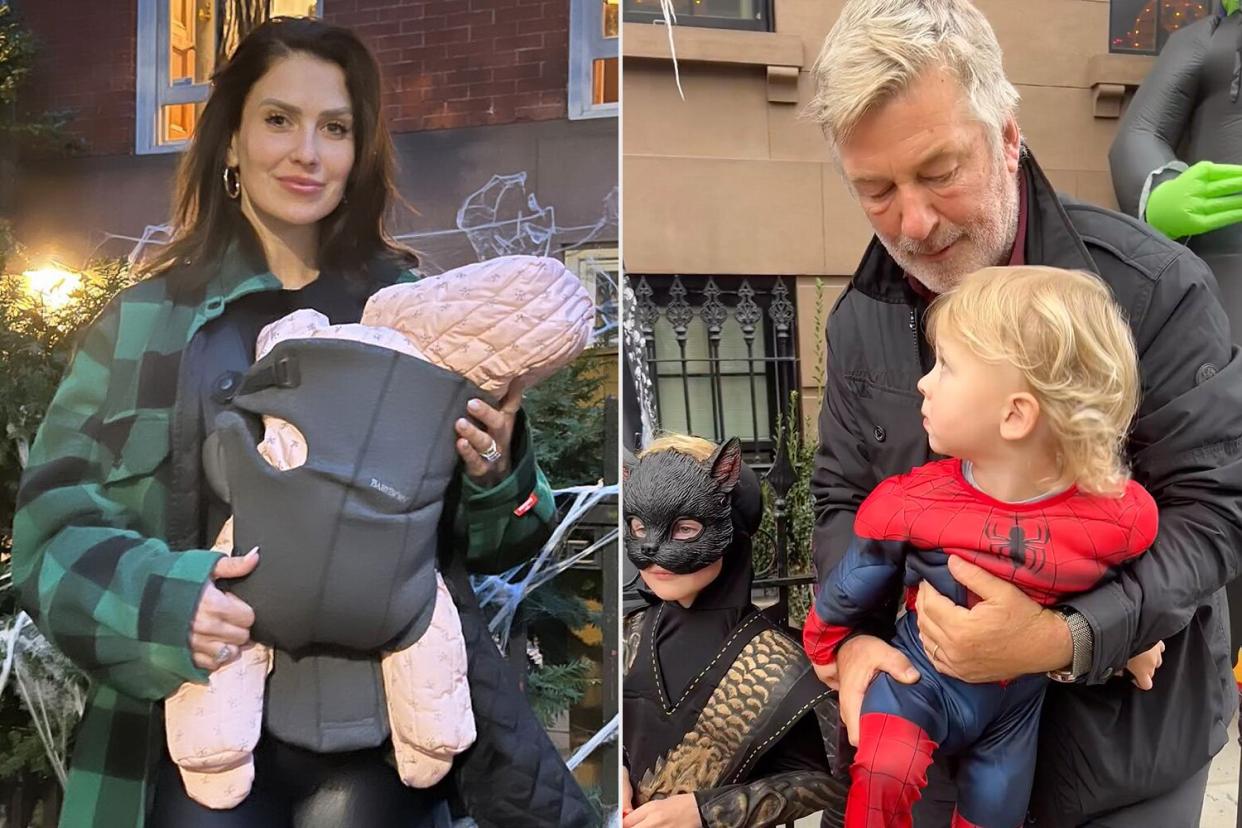 Alec and Hilaria Baldwin + Kids Trick-or-Treating