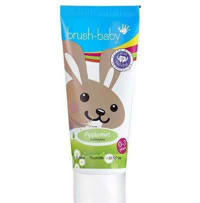 Parents love this baby toothpaste, awarded Silver, because of its great range of flavours