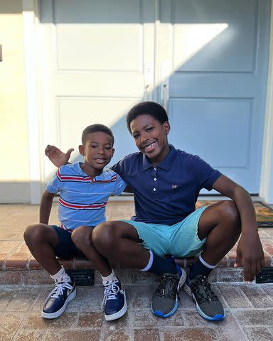 Sterling K Brown/Instagram Sterling K. Brown's sons Amaré and Andrew