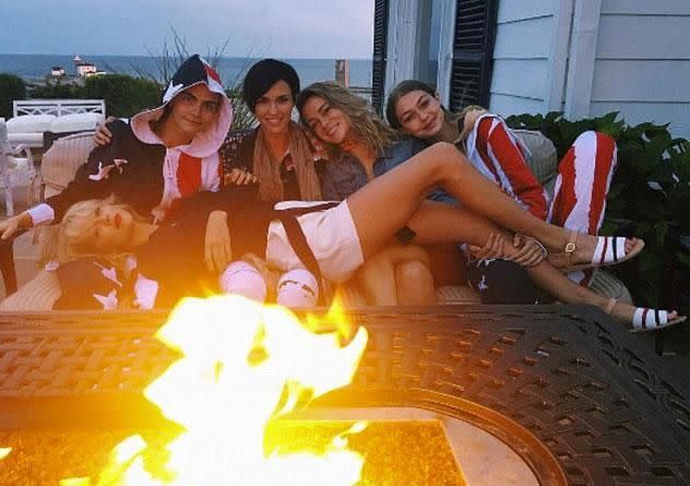 Ruby joined the likes of Cara Delevingne and Gigi Hadid for Taylor's Fourth of July celebrations this year. Source: Instagram