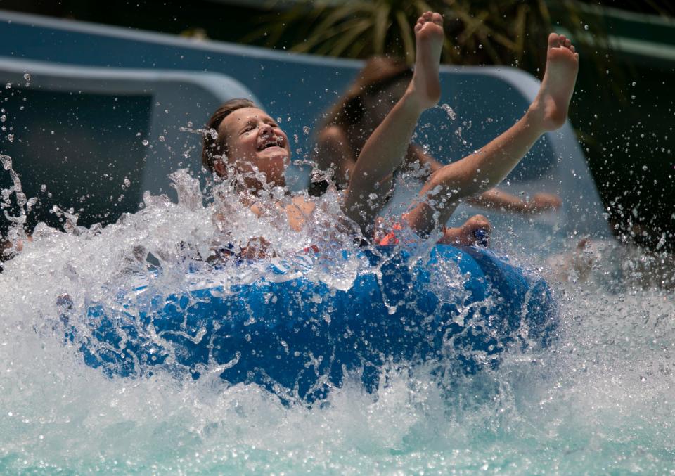 Coney Island's Sunlite Water Adventures opens for the season May 27. Pictured: Jacob Niehoff at the pool in 2020.