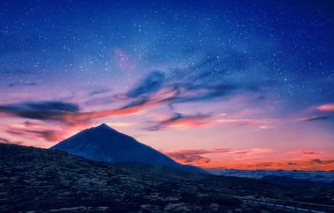 Silhouette of Volcano in Teide National Park - Credit: iStock