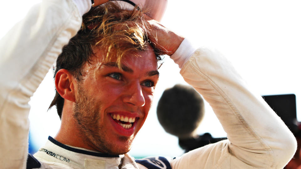 Pierre Gasly viene fotografato dopo il Gran Premio d'Italia.