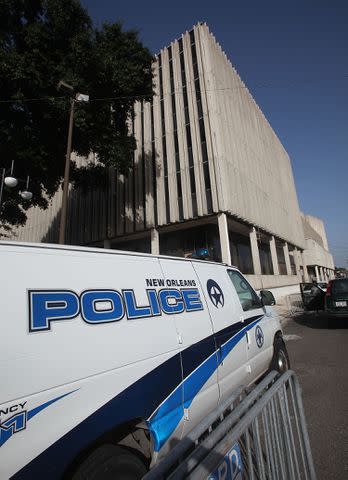 <p>Mario Tama/Getty Images</p> New Orleans Police Department headquarters