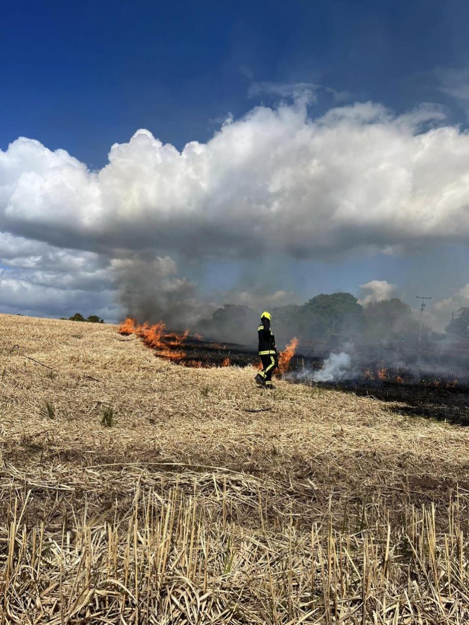 Somerset County Gazette: Another look at the crop fire.