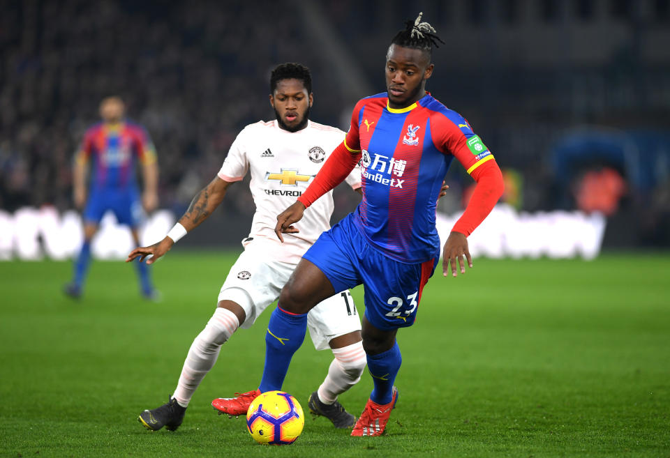 Batshuayi continued up front for Palace but found chances hard to come by