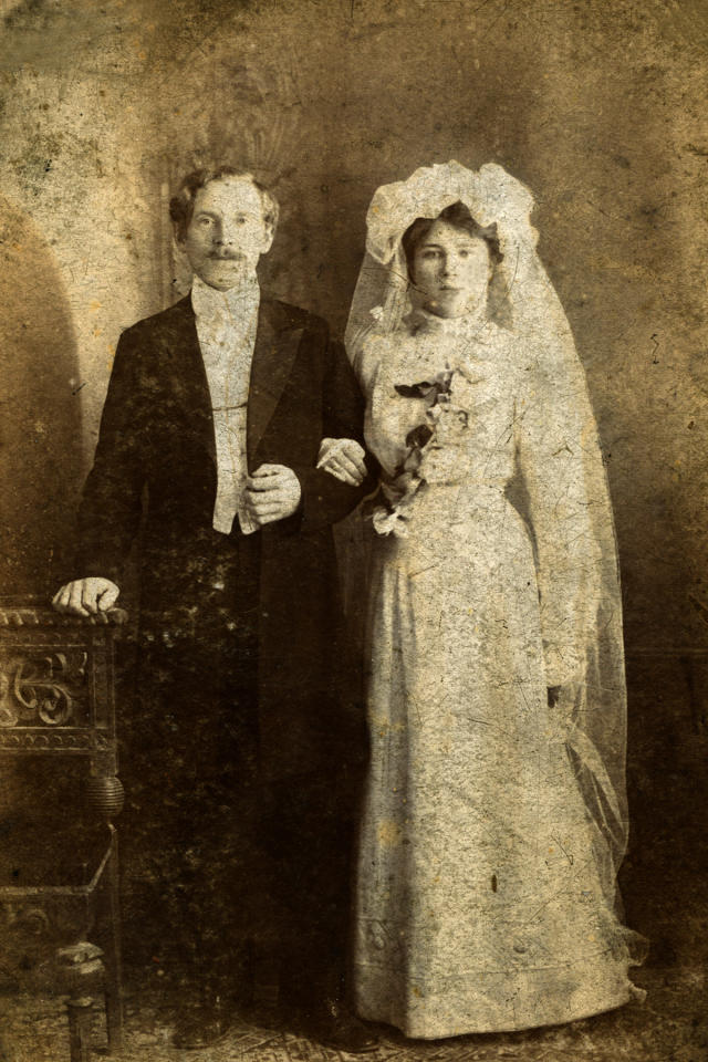 old fashioned wedding dresses