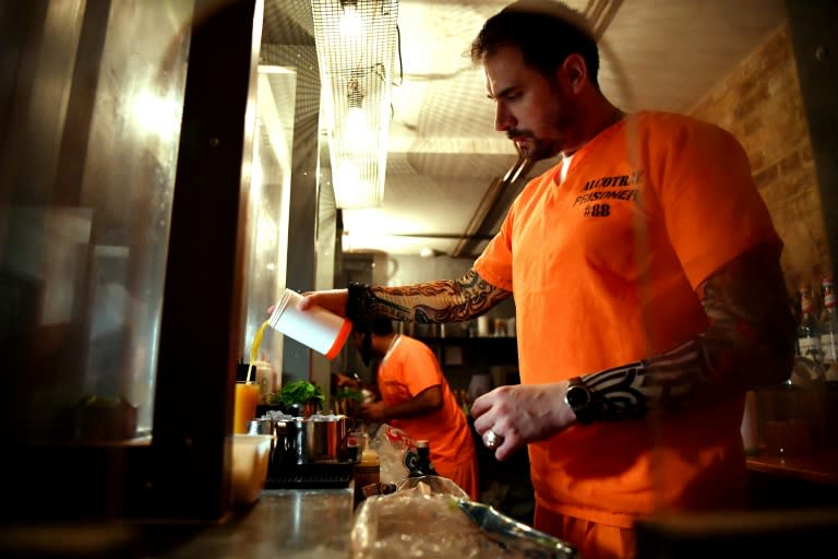 The bar boasts a blend of cocktails and immersive theatre involving actors playing guards