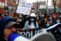 Demonstration against the 'Global Security Bill' in Paris