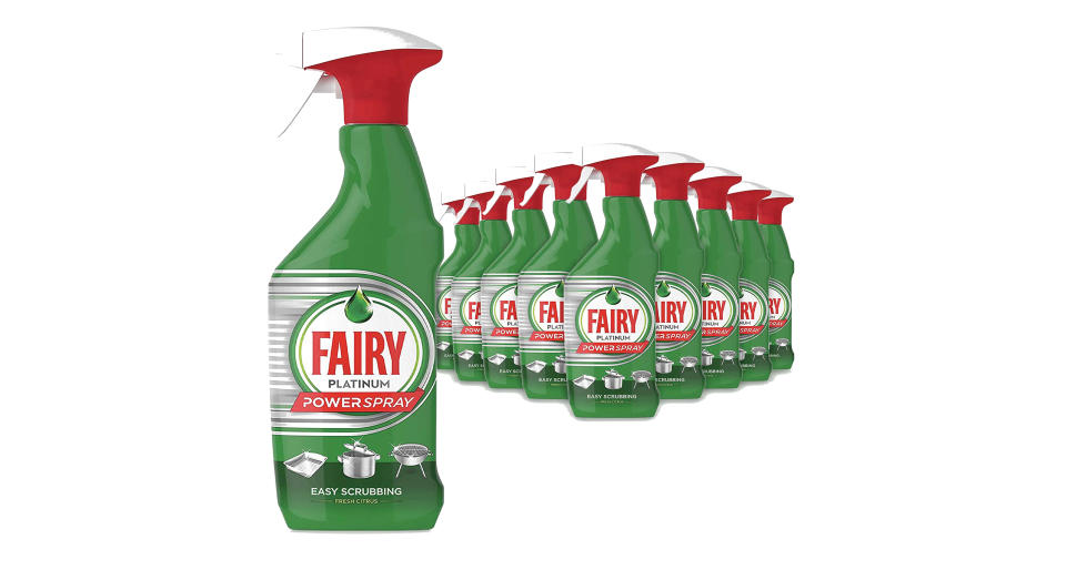 Fairy Platinum Power Spray, Touch Grease Remover, Fresh Citrus, 5 Litres (Amazon)