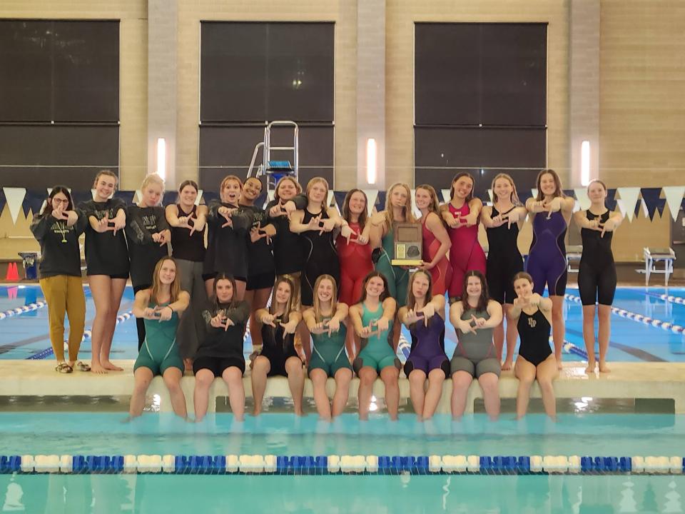 Lone Peak High School’s girls swim team won the Region 3 championships on Saturday. | Provided by Lone Peak