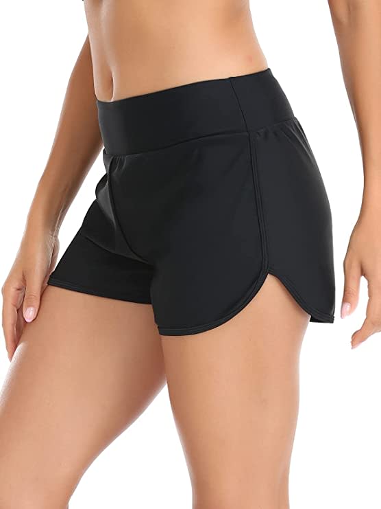  Women's High Waisted Swim Shorts