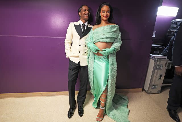 Robert Gauthier/Los Angeles Times via Getty A$AP Rocky and Rihanna at the 95th annual Academy Awards at the Dolby Theatre in March 2023 in Hollywood, California