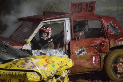 The Demolition Derby is a crowd pleaser at the Cumberland County Fair.