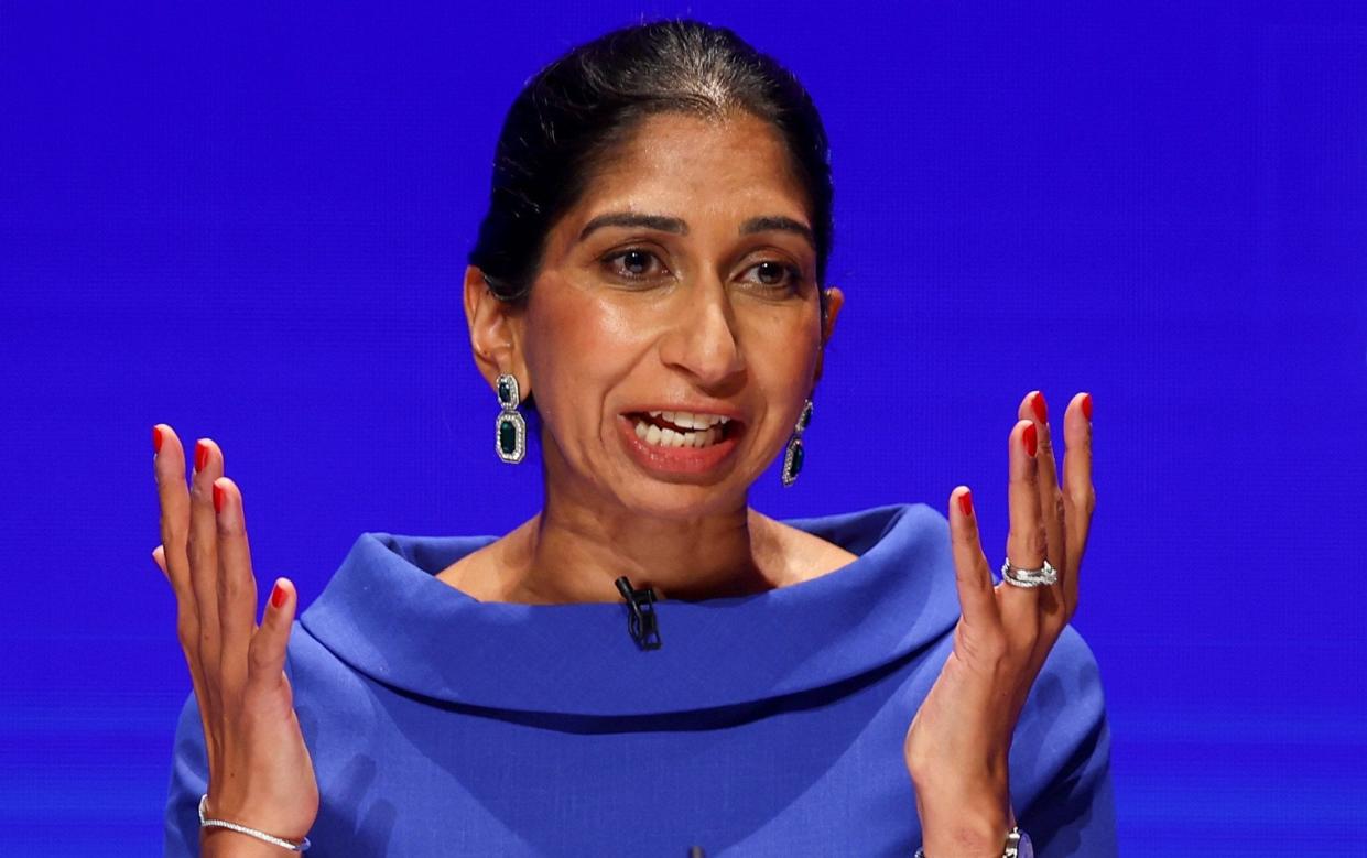 Suella Braverman has rejected proposals for more foreign workers to come to the UK to be florists, hairdressers and town planners - Hannah McKay/Reuters