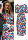 <b>Kim Sears at Wimbledon 2013</b><p>Kim looked stylish in this £49.99 Zara frock. </p><p>[PA]</p>