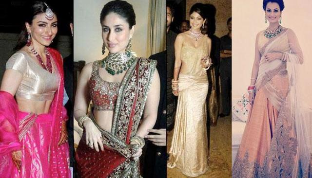 10 Wedding Reception Looks Inspired By B-Town Ladies