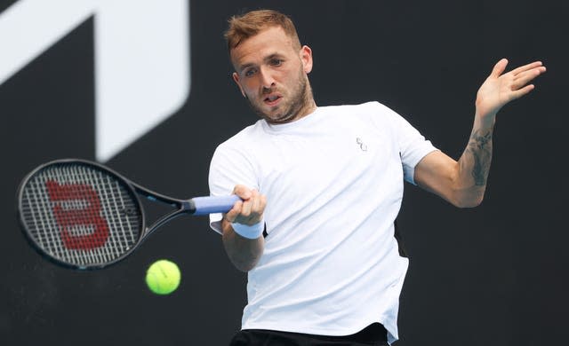 Dan Evans also had concerns about practising at the National Tennis Centre