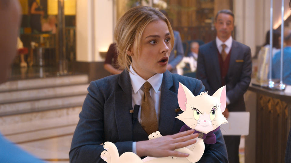 Chloë Grace Moretz is the human lead of the new 'Tom & Jerry' movie. (Credit: Warner Bros)