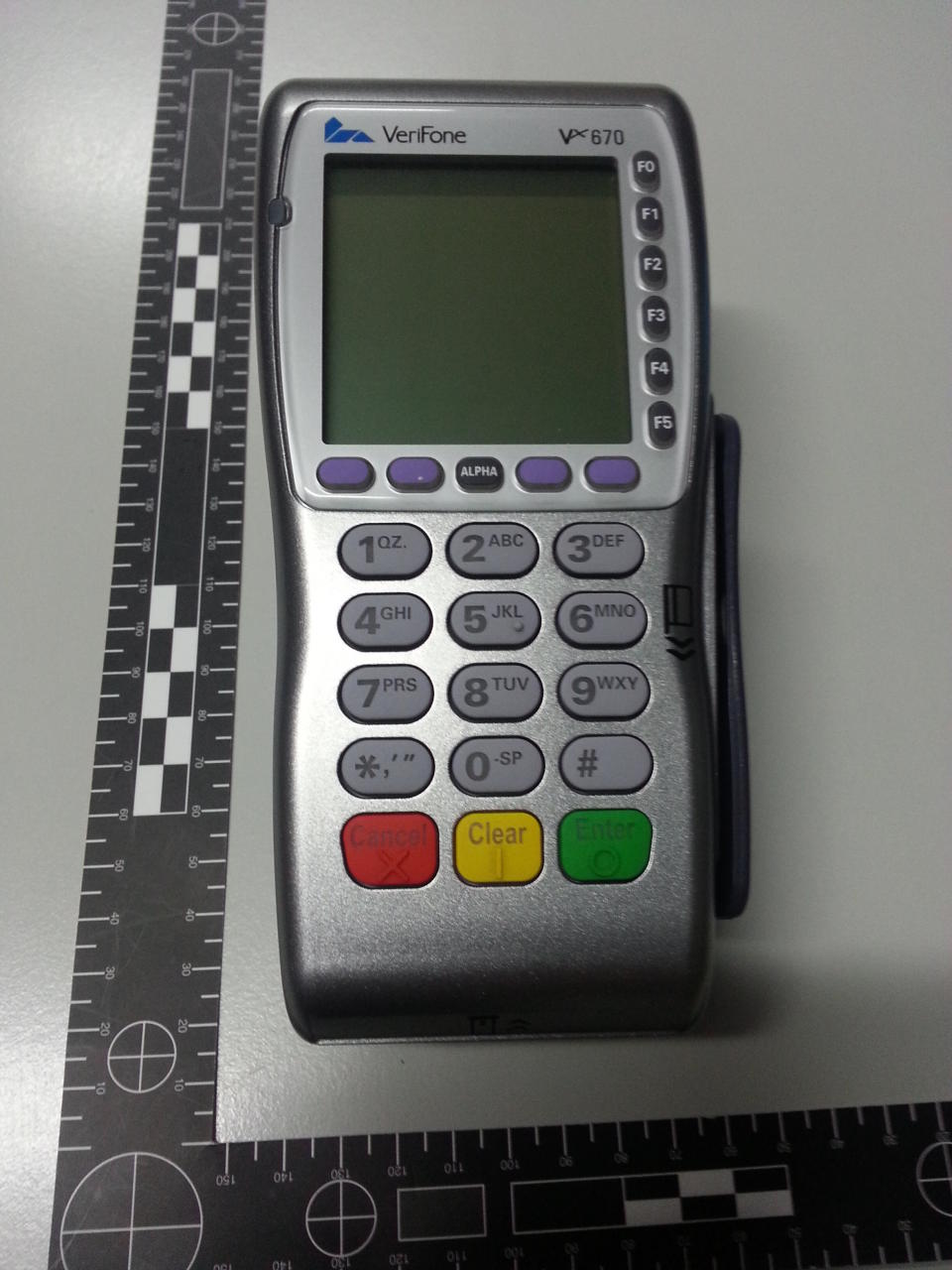 A skimming device used to target taxi passengers in Sydney obtained by police in 2014. 