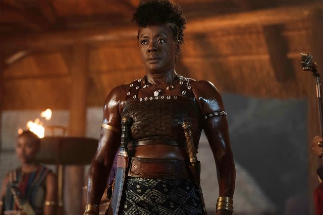 Ilze Kitshoff/TriStar Pictures Viola Davis in 'The Woman King'