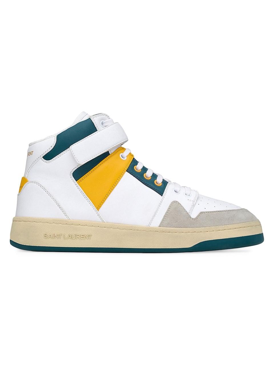 <p><a href="https://go.redirectingat.com?id=74968X1596630&url=https%3A%2F%2Fwww.saksfifthavenue.com%2Fproduct%2Fsaint-laurent-lax-mid-top-sneakers-in-smooth-leather-and-suede-0400020817820.html&sref=https%3A%2F%2Fwww.esquire.com%2Fstyle%2Fmens-accessories%2Fg2538%2Fluxury-sneaker-brands-worth-spending-money%2F" rel="nofollow noopener" target="_blank" data-ylk="slk:Shop Now;elm:context_link;itc:0;sec:content-canvas" class="link ">Shop Now</a></p><p>Mid-Top Sneakers </p><p>saksfifthavenue.com</p><p>$1090.00</p>
