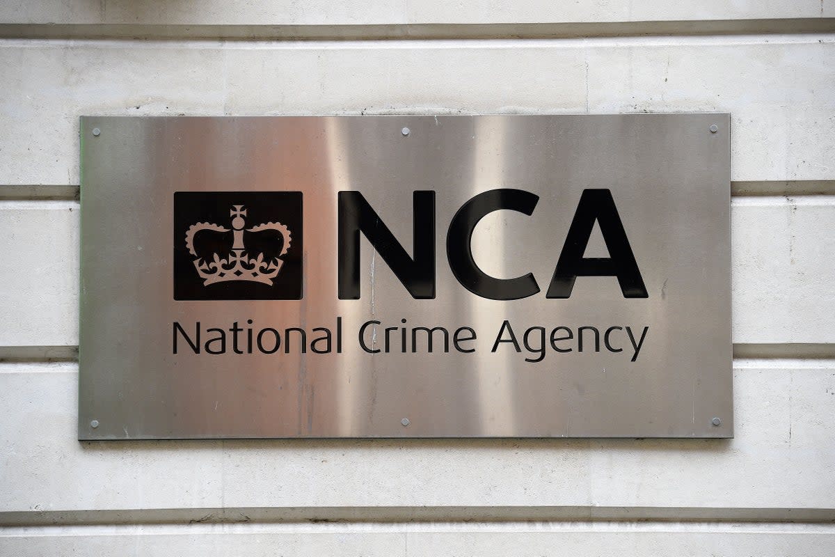 A view of the National Crime Agency (NCA) sign in Westminster, London (PA Archive)