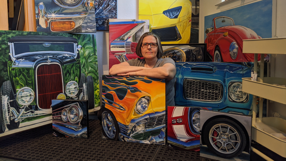 This Texas Woman Is Painting Some of the Coolest Car Art Around photo