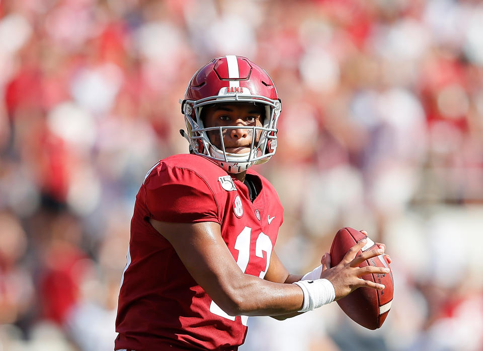 Alabama QB Tua Tagovailoa ... future Miami Dolphin? (Getty Images)