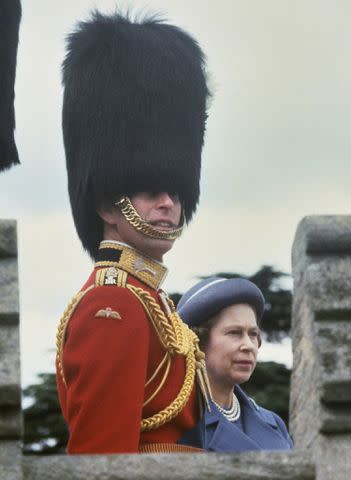 <p>Central Press/Hulton Archive/Getty </p> Prince Charles and Queen Elizabeth II in 1981