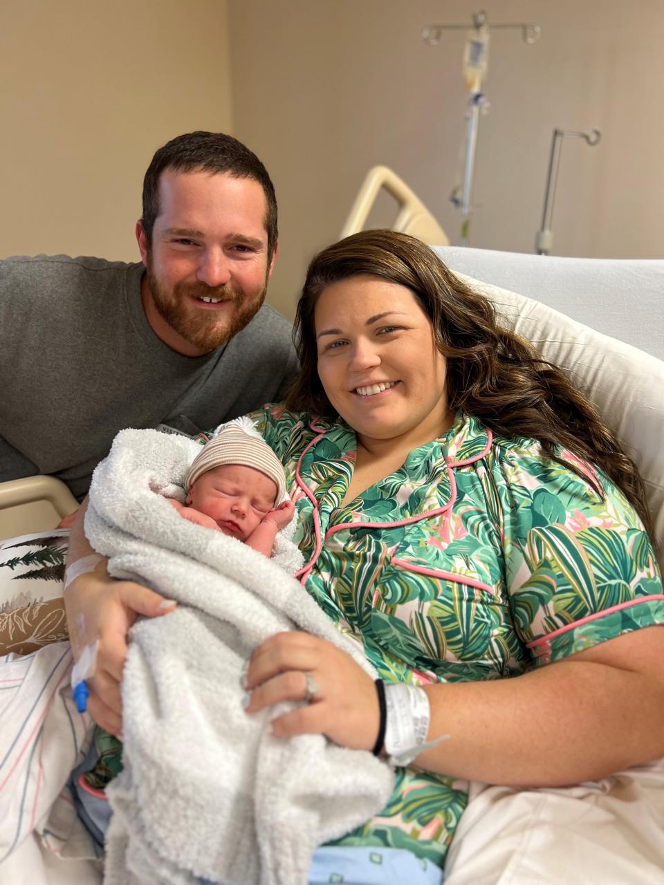 Krew Cooper Alexander arrived at 5:34 a.m. on Jan. 1, 2024, weighing 6 lbs., 7 oz. and measuring 20 inches in length. Born to Jessica and Kyle Alexander of Crawfordville, Krew is the third son in their all-boys crew.