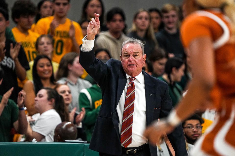 Texas women's basketball coach Vic Schaefer has guided the Longhorns to the No. 5 spot in this week's Associated Press Top 25 poll. Texas plays at Houston on Wednesday; a Longhorns victory would give Schaefer his 400th career win.