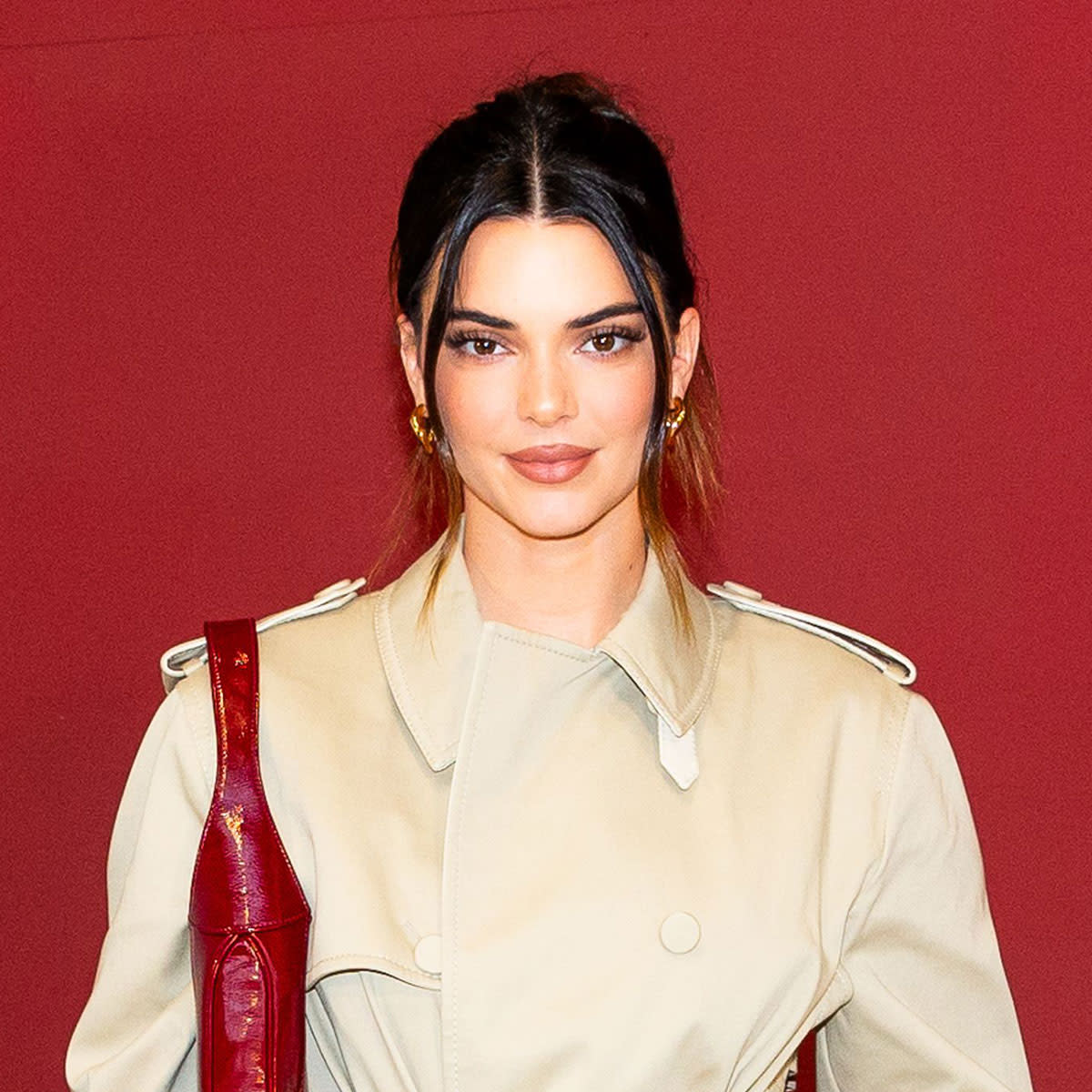 Kendall Jenner Rocks A Stylish Trench Dress As She Attends Milan Fashion Week With Bad Bunny 