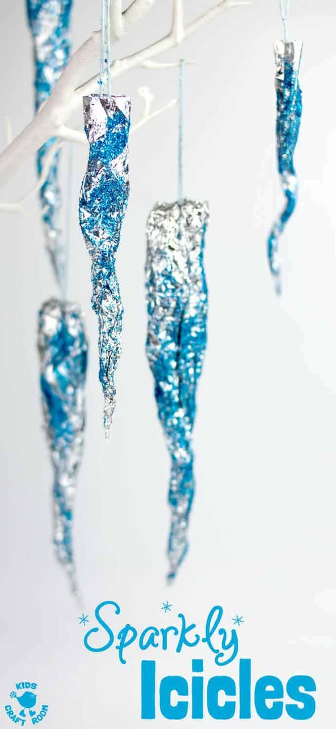 Sparkly Foil Icicles