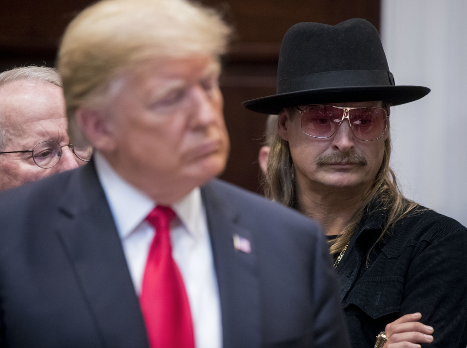 Kid Rock previously met up with President Trump at the White House in October 2018. (Photo: Andrew Harrer/Bloomberg)