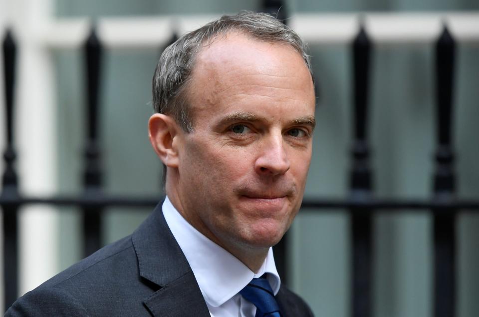 Foreign secretary Dominic Raab (REUTERS)