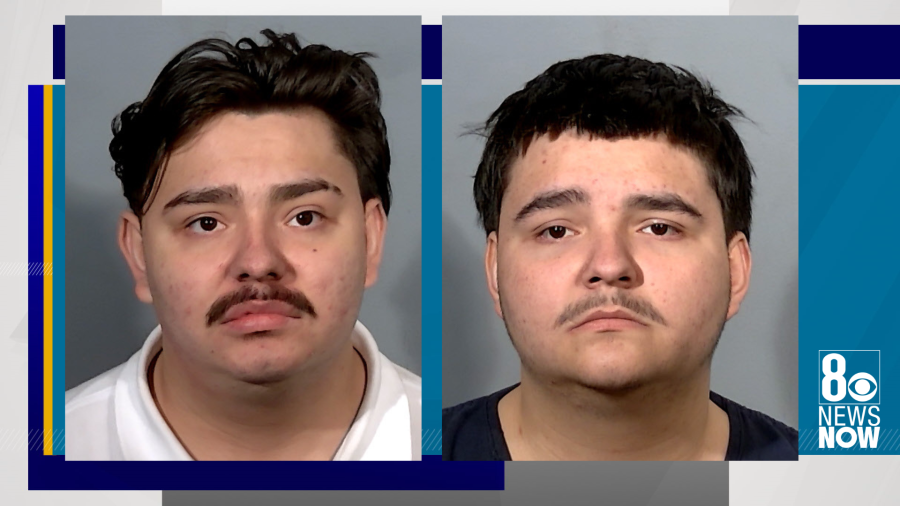 <em>Javier Galvan, 20, (left) and Juan Galvan, 19, (right) faces charges of open murder and robbery (LVMPD) </em>