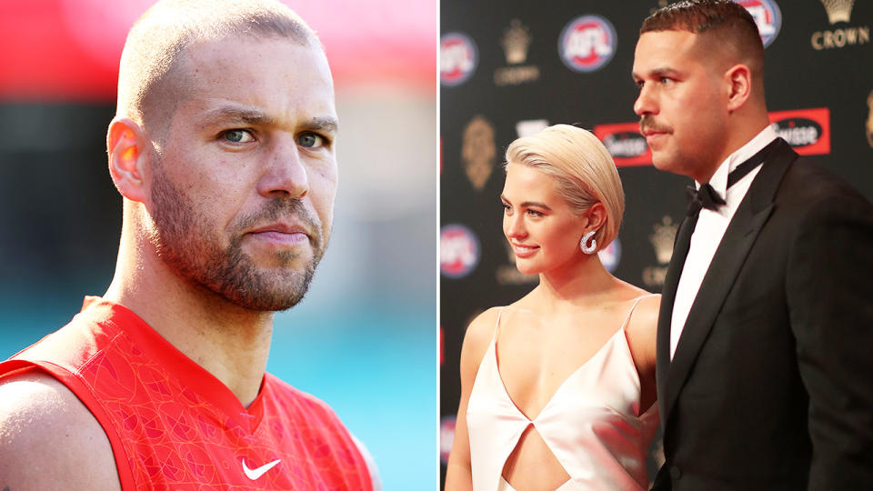 Buddy Franklin, pictured here with wife Jesinta.