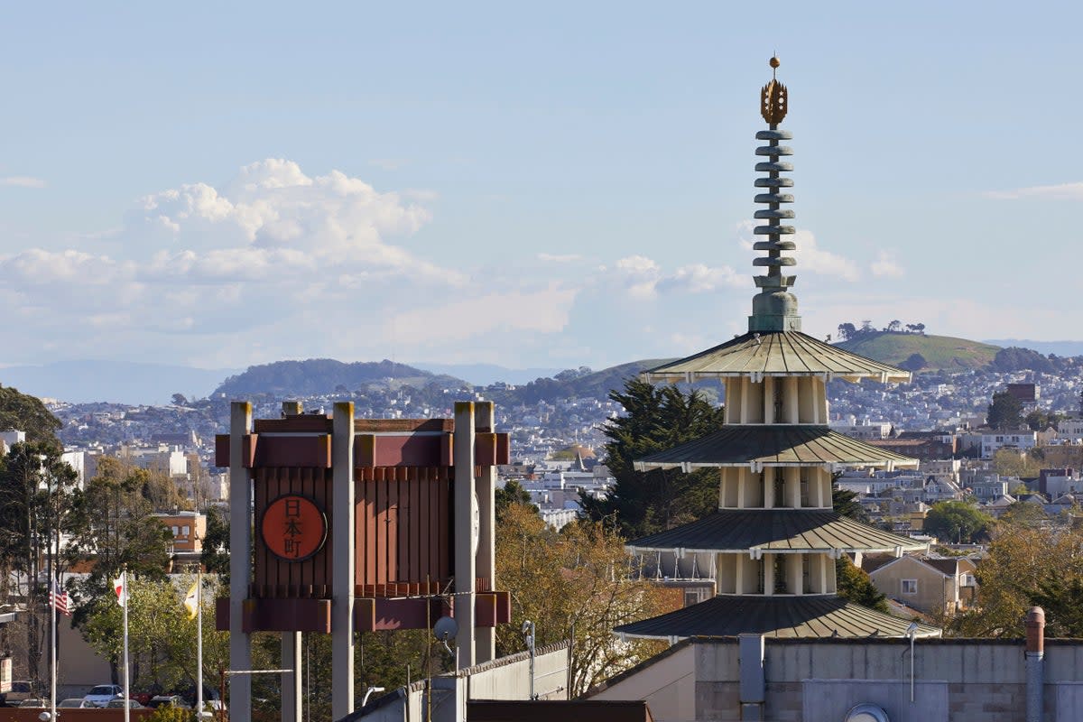 At the centre of Japantown is the Peace Pagodo, reaching 100 feet into the air  (Aubrie Pick)