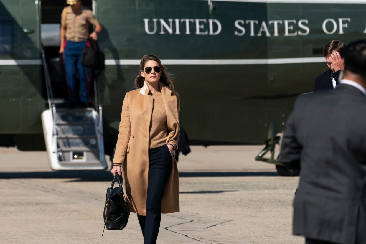 Hope Hicks was one of former President Donald Trump's closest aides.