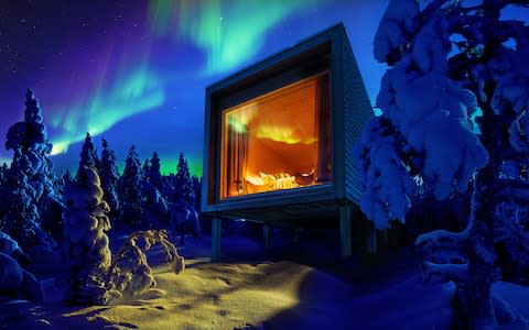 arctic treehotel, finnish lapland