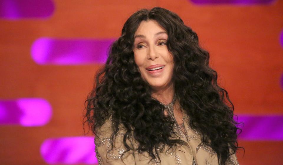 Cher during the filming of the Graham Norton Show (PA) (PA)