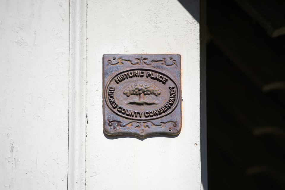 Bucks County Conservancy Historic Place sign marks the Gather Place Museum building that used to be the Bethel African Methodist Episcopal Church in Yardley, as seen on Monday, March 20, 2023. 