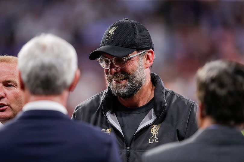 MADRID, SPAIN - JUNE 1: coach Jurgen Klopp of <a class="link " href="https://sports.yahoo.com/soccer/teams/liverpool/" data-i13n="sec:content-canvas;subsec:anchor_text;elm:context_link" data-ylk="slk:Liverpool FC;sec:content-canvas;subsec:anchor_text;elm:context_link;itc:0">Liverpool FC</a> during the UEFA Champions League match between Tottenham Hotspur v Liverpool at the Wanda Metropolitano on June 1, 2019 in Madrid Spain (Photo by David S. Bustamante/Soccrates/Getty Images) -Credit:Photo by David S. Bustamante/Soccrates/Getty Images