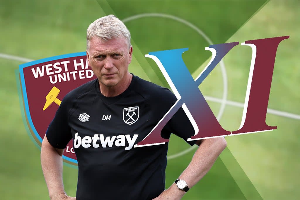 David Moyes will make changes for West Ham’s latest clash with Manchester United  (ES Composite)