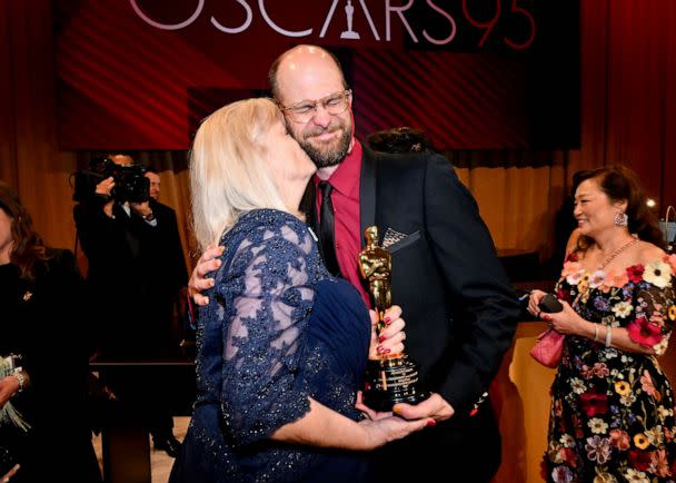 PHOTO: Becky Scheinert and Daniel Scheintert at the 95th Annual Academy Awards Governors Ball held at Dolby Theatre, March 12, 2023 in Los Angeles. (Michael Buckner/Variety via Getty Images)