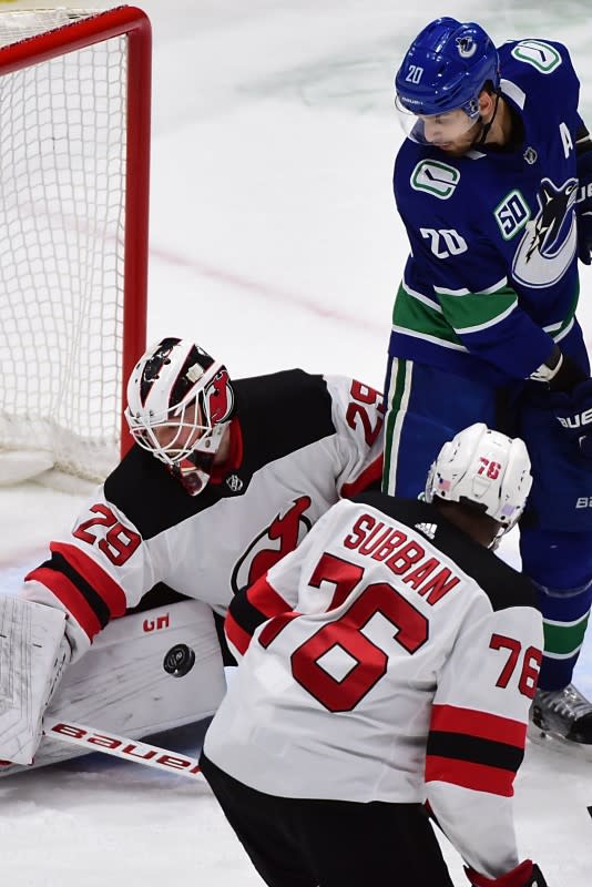 NHL: New Jersey Devils at Vancouver Canucks