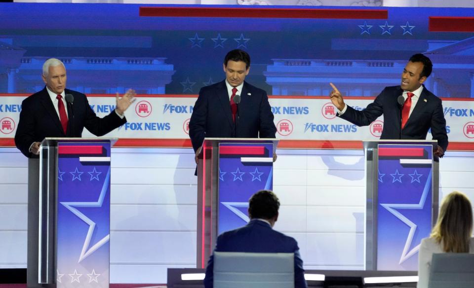 During the first GOP presidential primary debate in Milwaukee, Florida Gov. Ron DeSantis was generally underwhelming as former President Donald Trump skipped the debate and instead appeared in a recorded interview with former Fox News star Tucker Carlson.