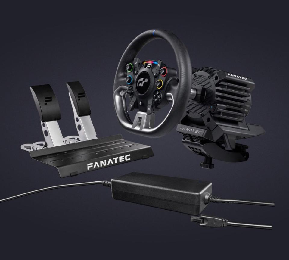 <p><a href="https://fanatec.com/us-en/racing-wheels-wheel-bases/racing-wheels/gran-turismo-dd-pro-8-nm" rel="nofollow noopener" target="_blank" data-ylk="slk:Shop Now;elm:context_link;itc:0;sec:content-canvas" class="link ">Shop Now</a></p><p>Gran Turismo DD Pro (8 NM)</p><p>$849.90</p><p>fanatec.com</p><span class="copyright">Product Shot Image</span>